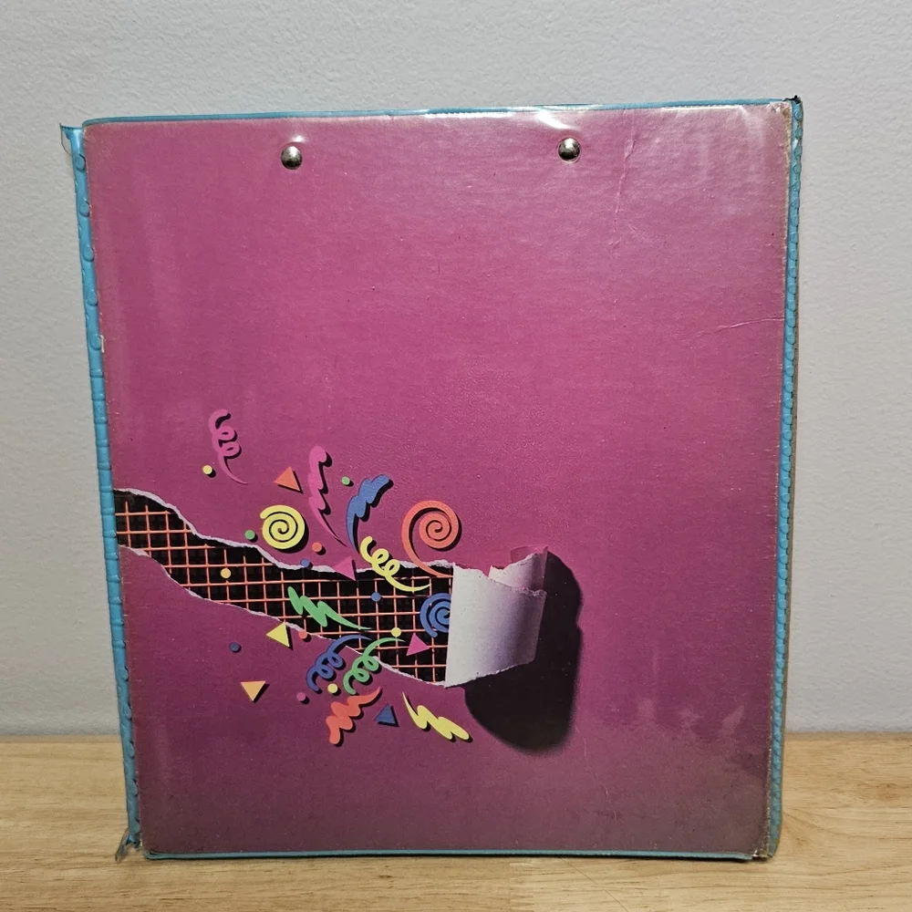 Vintage 90's Mead Trapper Keeper Designer Series 3 Ring Binder